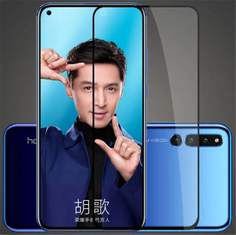 Полное покрытие из закаленного стекла для Huawei Honor V20 Защитная пленка экрана