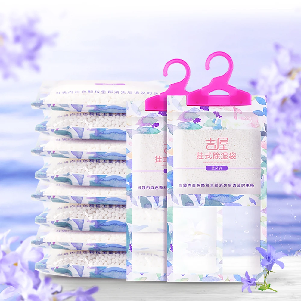 Blue Wind Chime Deshumidificador Bag Wardrobe Desiccant Packet Moisture Absorbent Habitacio Deshumedecedor Bag Desiccant Pack