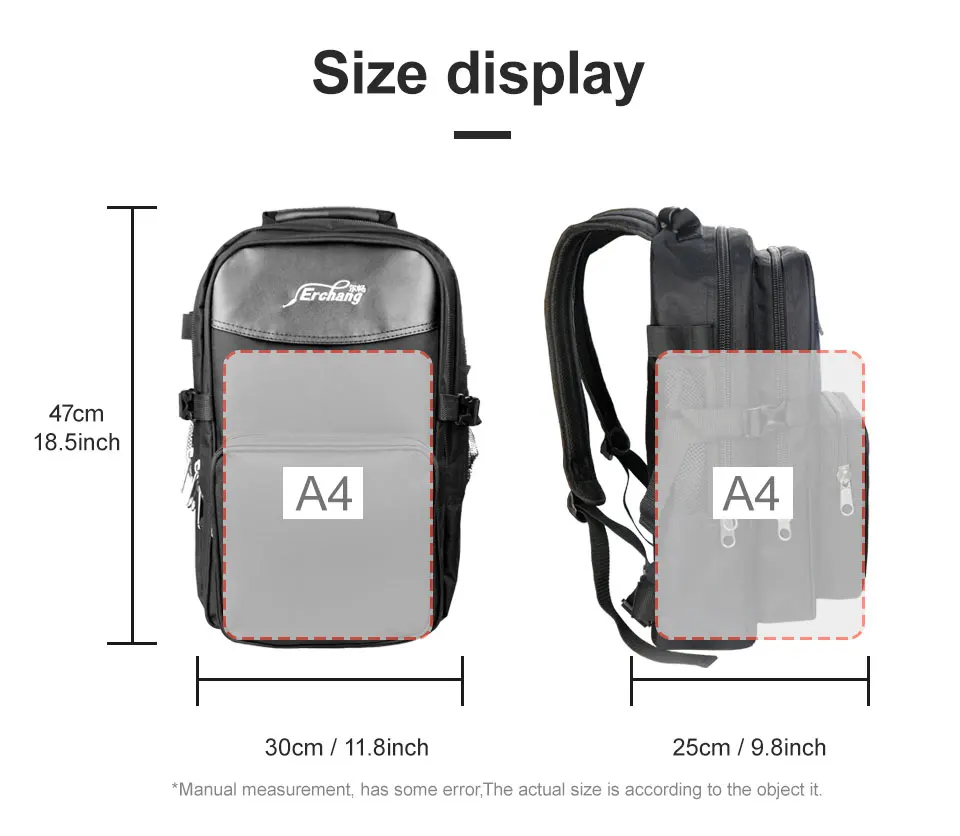 Camo dos Homens Dois em um Mochila ao ar Bolsa de Pesca Erchang Mochila Militar Lazer Esportes Livre Grande Capacidade Multifuncional Esporte 7 esportes dois em um mochila ao ar