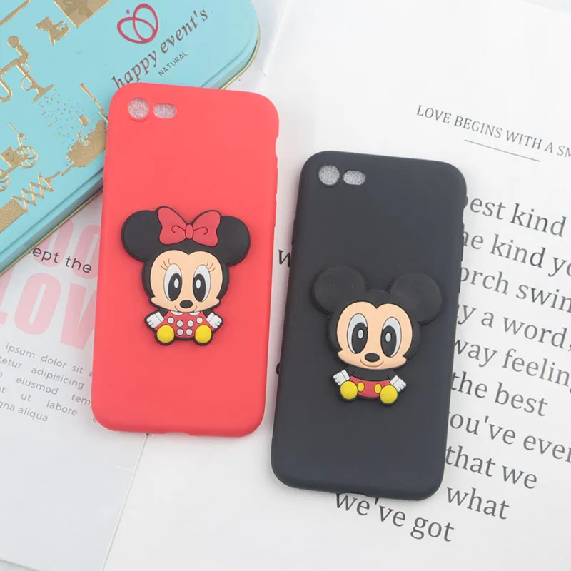 

Cute Cartoon Minnie Mickey Case for Huawei Y5 Lite 2017 Y6 Pro Y7 Prime 2019 Y9 2018 Cases Phone Cover