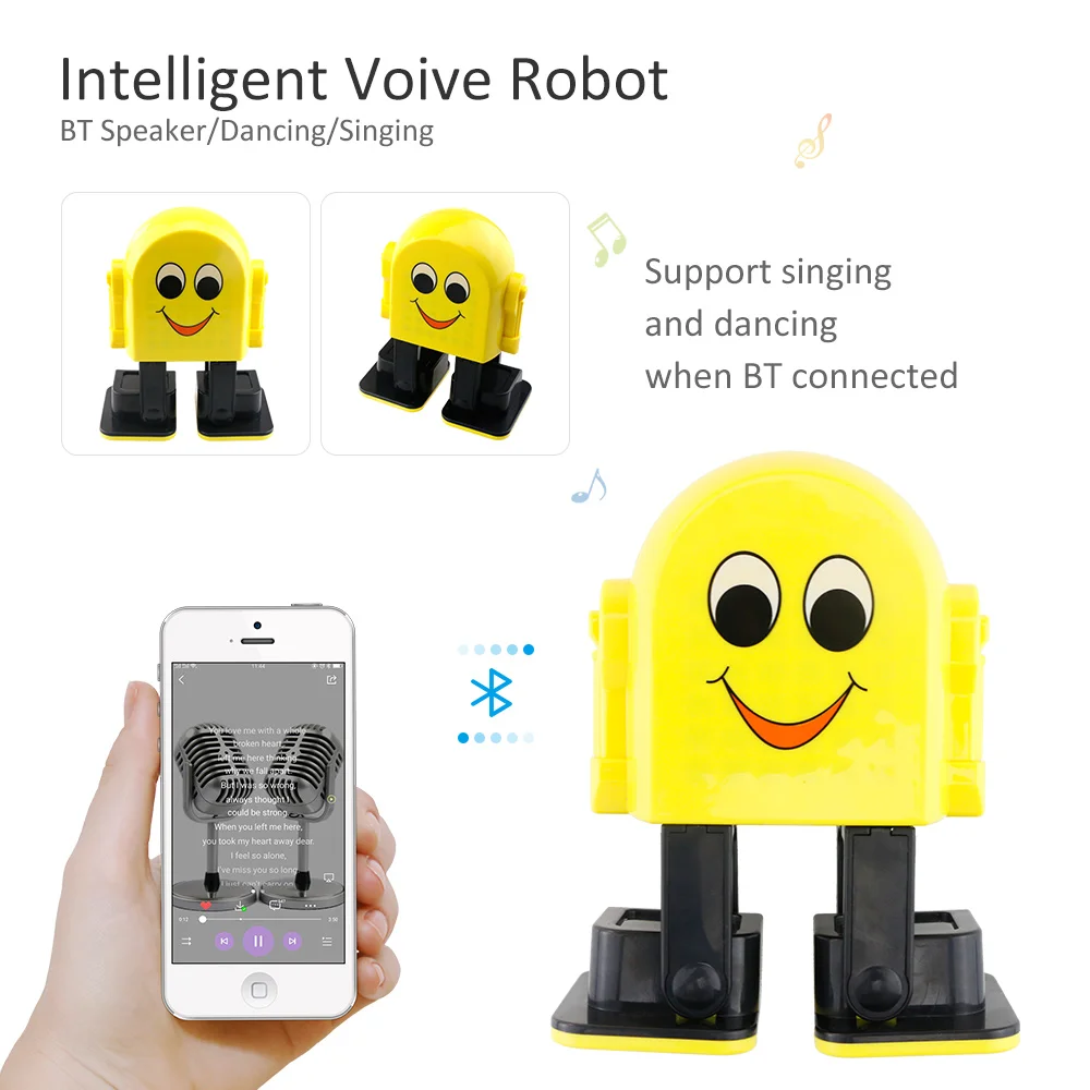 Intelligent E1 Dancing Singing Music Robot Toys BT Speaker Educational Smart Robot Toy Gifts for Kids Children