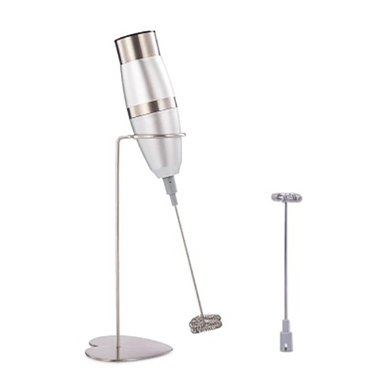 304 Stainless Steel Electric Milk Frothers Handheld Mixing Foamer with