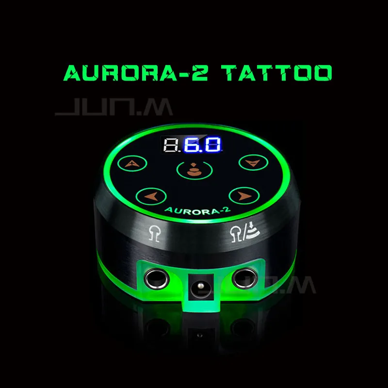 

New Professional Tattoo Power Supply Mini AURORA II LCD with Power Adaptor for Coil & Rotary Tattoo Machines