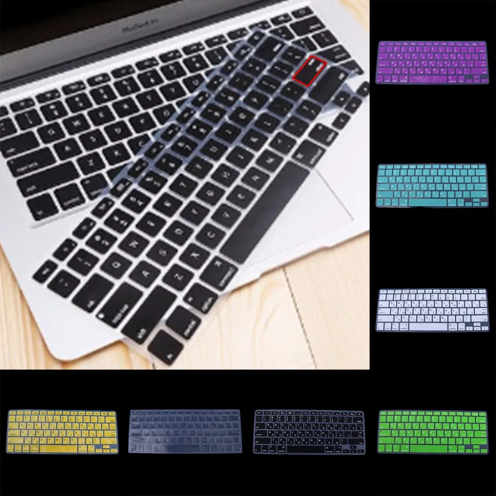 Русская версия клавиатуры США силиконовый чехол для Apple Macbook Air Pro 13 15 | Компьютеры