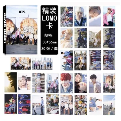 

30pcs/set KPOP Bangtan Boys Dicon Photo Album LOMO Cards New Fashion Self Made Paper Photo Card HD Photocard wall stickers