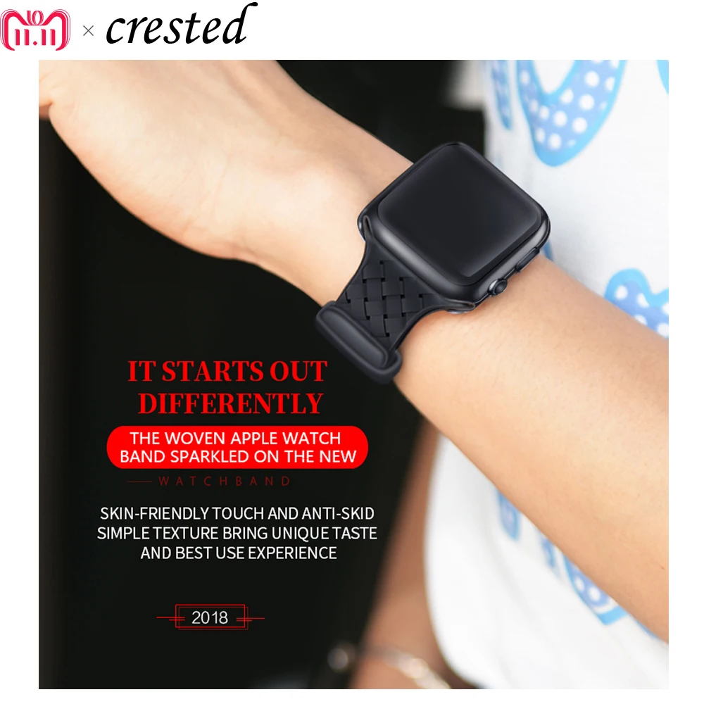 

Silicone Strap for Apple watch band 42mm/38mm iWatch 4 band 44mm 40mm watchband belt bracelet Apple watch 4 3 2 1 Accessories