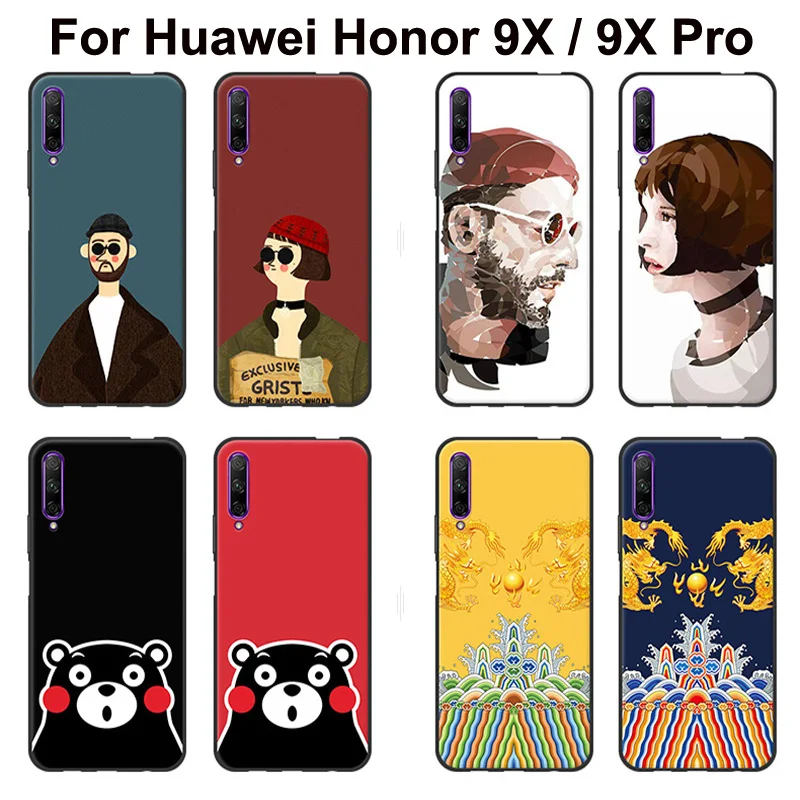 Чехол для Huawei Honor 9X 9XPro задняя крышка 9 X Pro мягкий силиконовый чехол с рисунком Леон