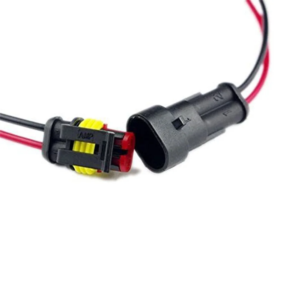5Pcs New Arrival 5 Kit 2 Pin Way Car Waterproof Electrical Connector Plug with Wire AWG Marine-in Cables, Adapters & Sockets from Automobiles & Motorcycles ...