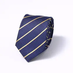 6 см Ширина Для мужчин s Галстуки Новые модные галстуки Corbatas Gravata жаккард тонкий галстук Бизнес свадьбы полосы шеи галстук для Для мужчин