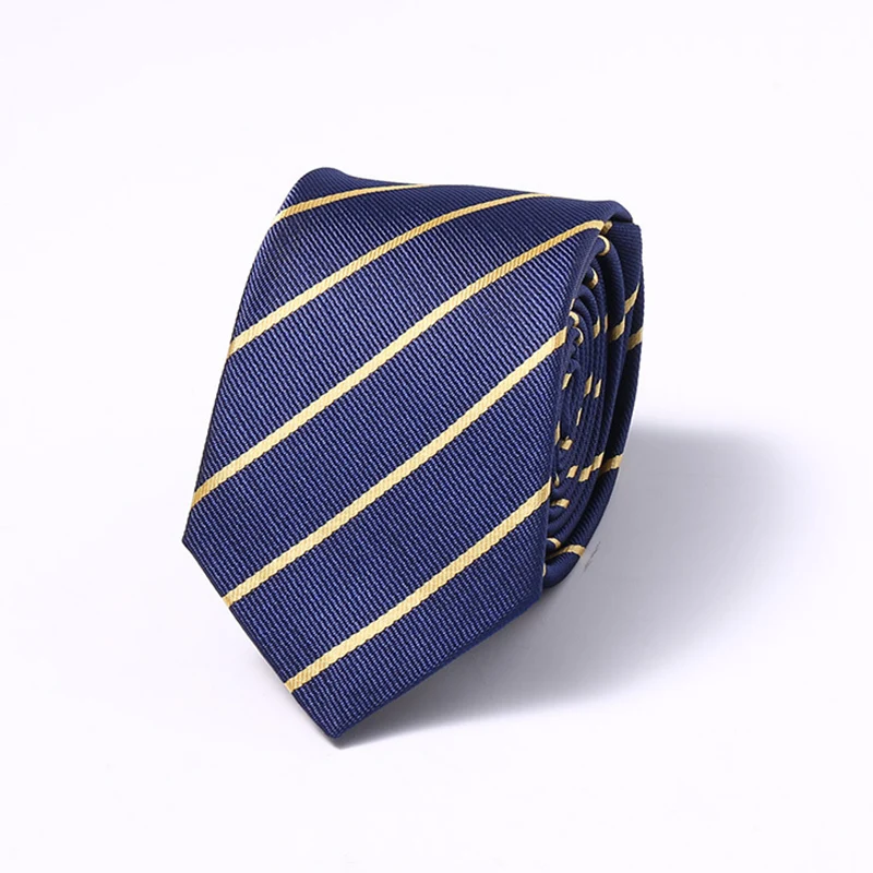 

6cm Width Mens Ties New Fashion Neckties Corbatas Gravata Jacquard Woven Slim Tie Business Wedding Stripe Neck Tie For Men