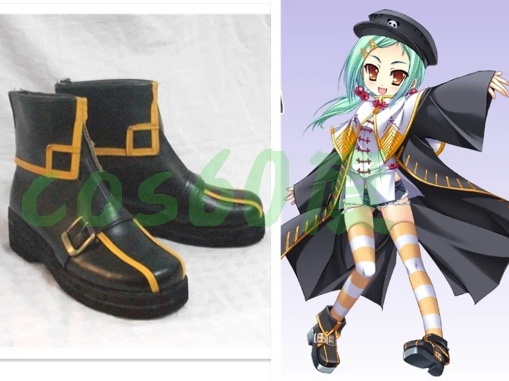 Koihime Musou Chinkyuu Girl's Black Cosplay Shoes S008 Shoes AliExpress