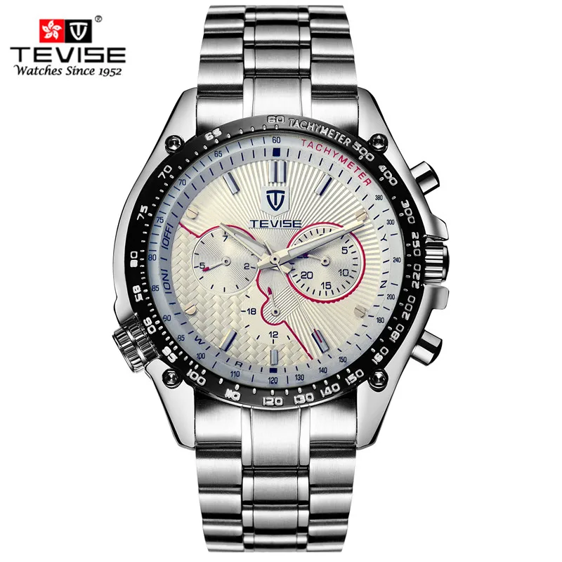 

2016 New Luxury TEVISE Stainless Steel Calendar Function Watch Men Automatic Mechanical Watches Sport Militry relogio masculino