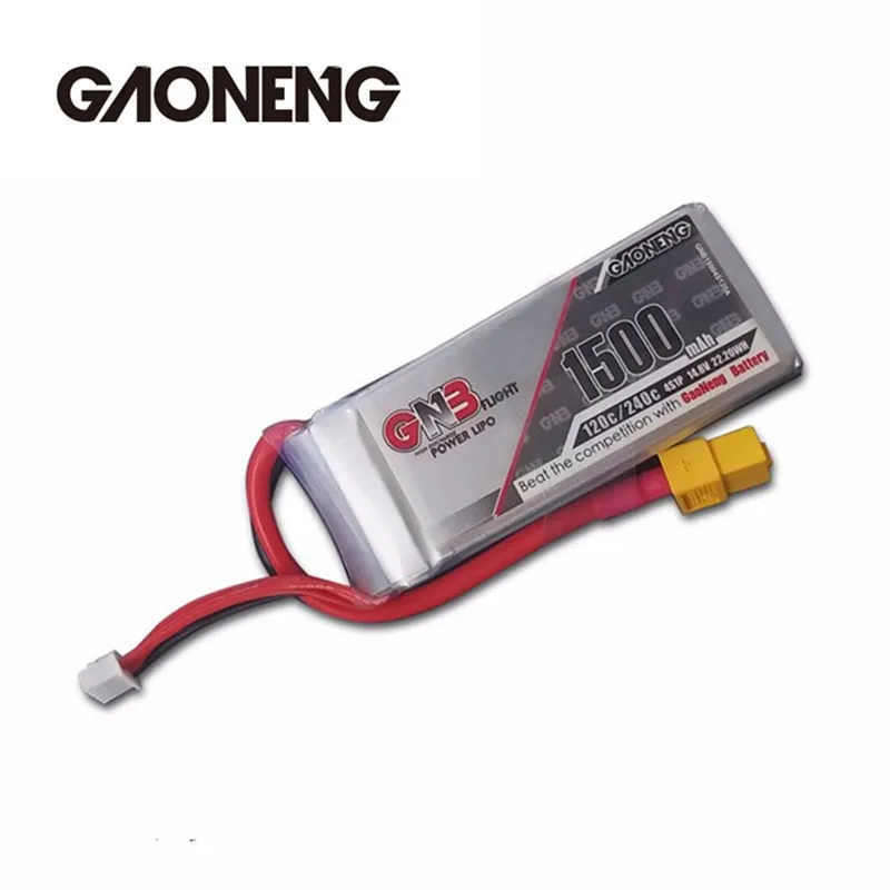 Лучшая сделка аккумуляторная Lipo батарея Gaoneng GNB 14 8 V 1500mAh 4S 120C/240C для FPV Racing | Игрушки