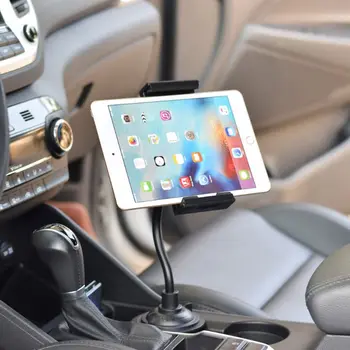 

Universal Gooseneck Adjustable Car Cup Holder Mount Cradle for iphone iPad Samsung Galaxy Xiaomi Huawei 5.5"-11" Cellphone or Ta