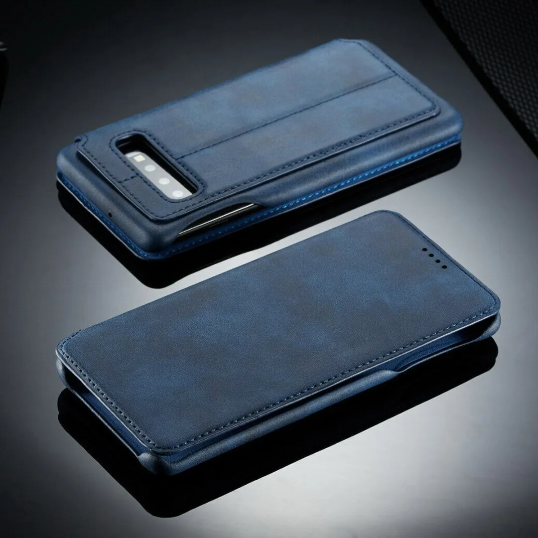 Luxury Leather Phone Case Capa For Samsung Galaxy S10E S10 Plus Flip Stand Leather Wallet Card Cover For Galaxy S10E S10 Plus