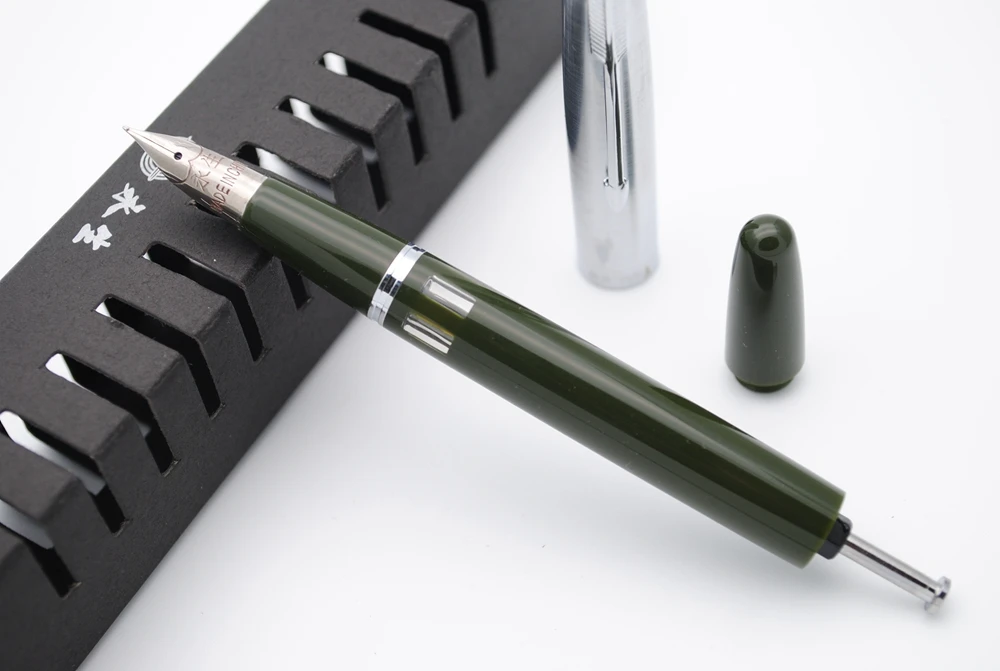 Wing Sung 601A вакуумная перьевая ручка со стальным колпачком, обновленная версия популярных чернильных ручек