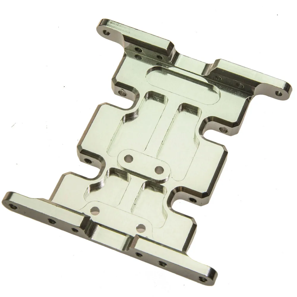 

Top Quality AXIAL SCX10 Aluminum Alloy Xtra Speed Center Skid Plate Rods GearBox Base Black Sliver Free Shipping