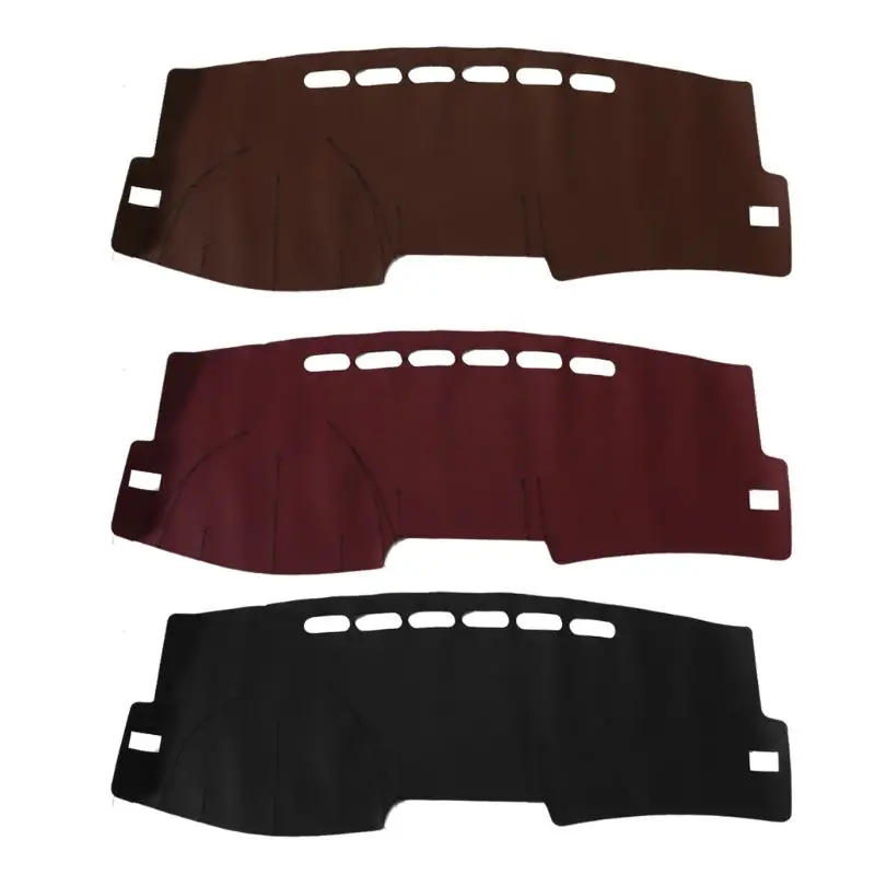 

Multi-Color Optional Leather Backing Anti-Light Mat Flannel Light Pad New Dashboard Dash Mat Sun Cover Pad For Cars