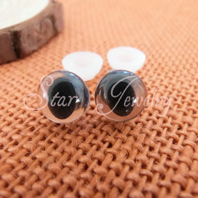 

new items 14mm plastic clear cat eyes toy accessories with washers for toy accessories (not pair sell )