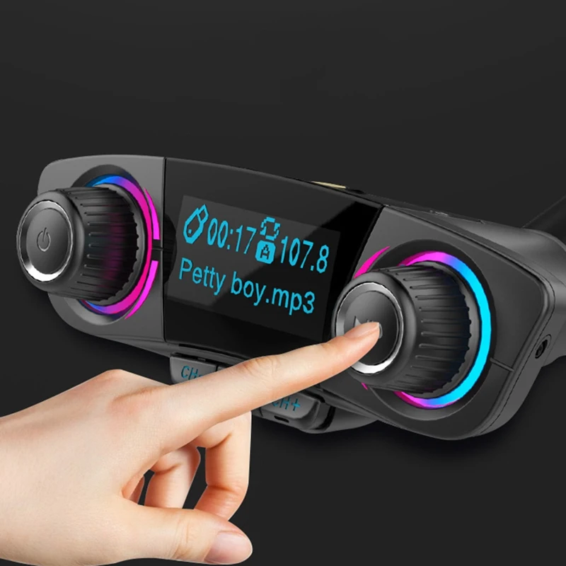 Bluetooth fm-передатчик модулятор громкой связи автомобильный комплект TF USB музыка AUX аудио mp3-плеер электронные аксессуары для автомобилей