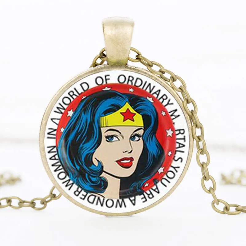 

Movie Jewelry Superhero Series Wonder Woman The Winner Acronym W Logo choker Necklace pendant Gift for Lovers Accessories HZ1