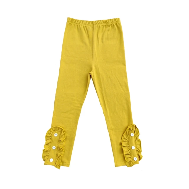 Personalized new arrival boy anf girls legging kids print icing ruffle pants bulk order
