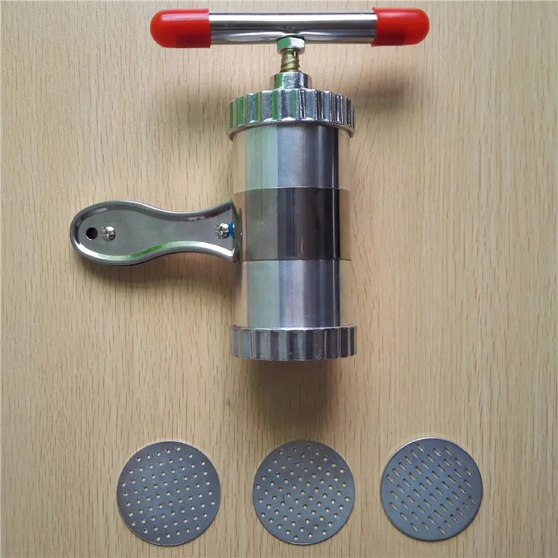 

Stainless Steel Practical Handy Manual Kitchen Pasta Noodle Maker Spaghetti Press pates Machine With 3 Models