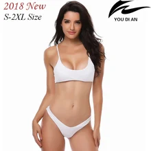 2018 new low waist women bikini swimwear swimsuit female plus size swim suit swimming bathing beach wear large size S to 2XL