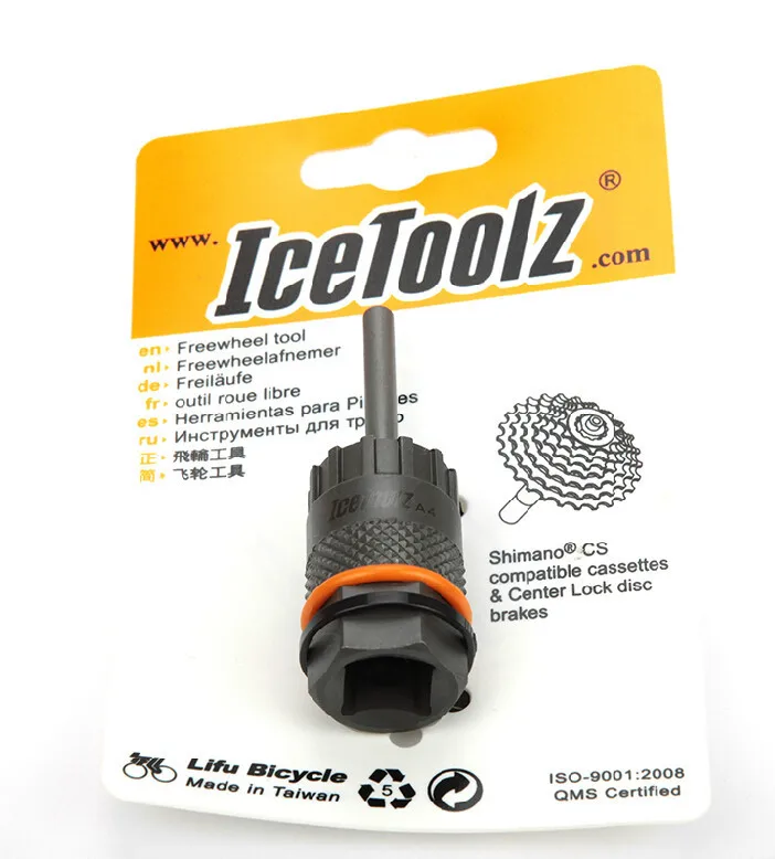 Icetoolz 09C1 набор инструментов свободного хода для Shimano кассета и центральный замок дисковых тормозов установщик/инструмент для удаления для 1/" приводного велосипеда