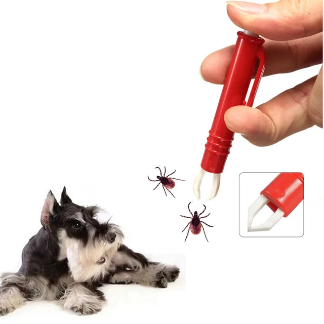 Pet Tick Remover Grooming Tool Cat Dog Hair Flea Cleanning Tweezer Pet