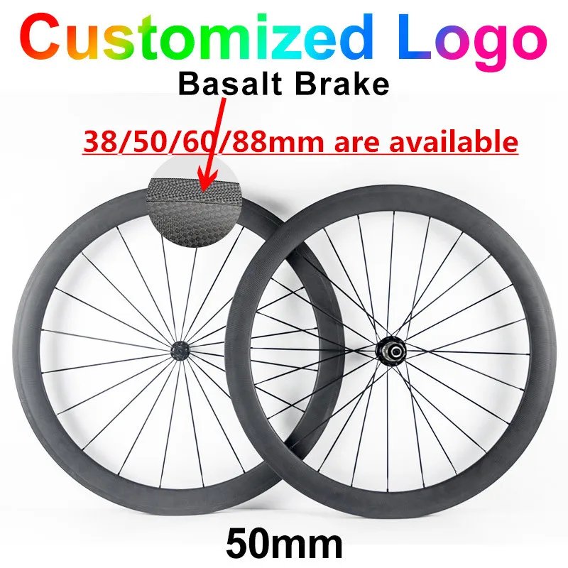 LEADNOVO 38 50 60 88mm 700C 23mm Road Bike Wheels Carbon Fiber Bicycle Wheelset Cycling Wheels