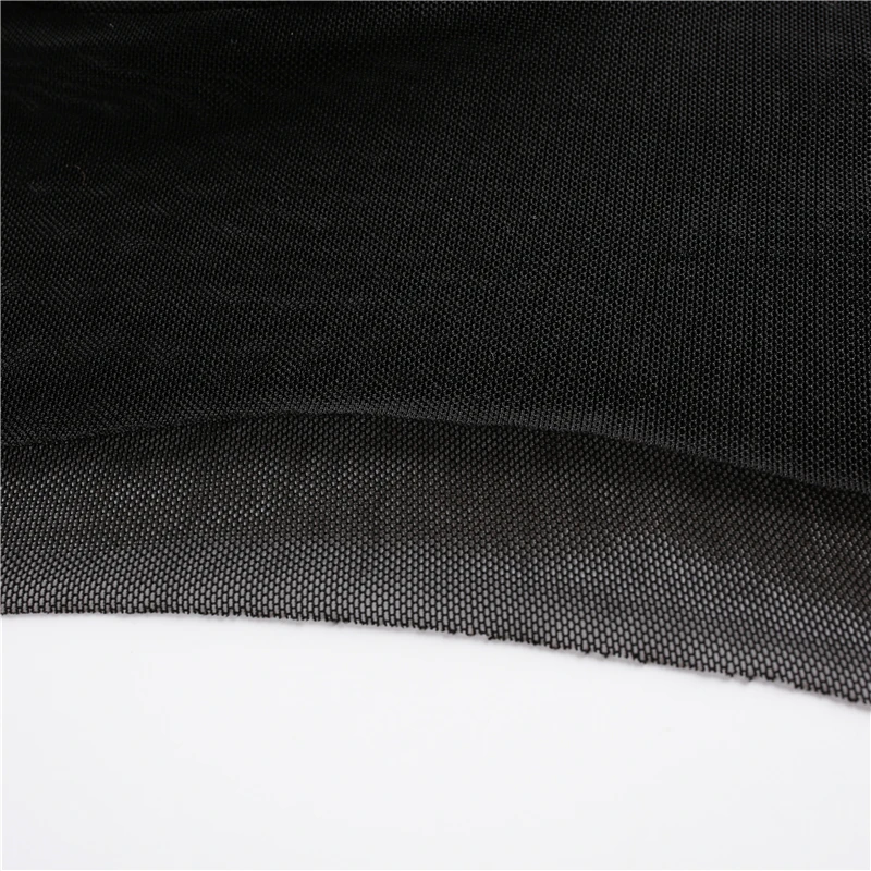 16Sweetown Black Mesh Crop Top Long Sleeve T Shirt White Transparent Tee Shirt Femme Sexy See Through Summer Tops For Women 2018