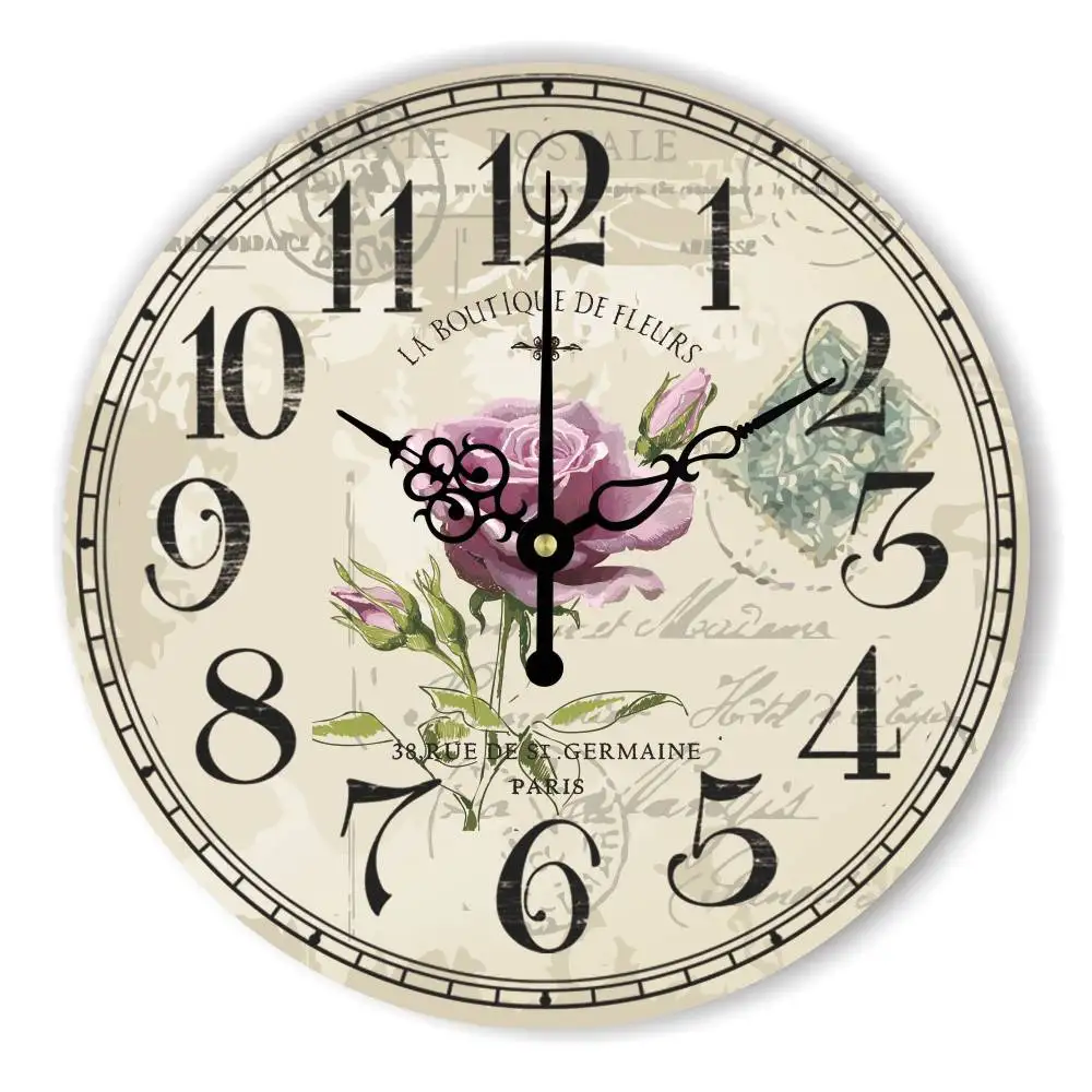 Beautiful Large Decorative Wall Clock For Bedroom Warranty 3 Years