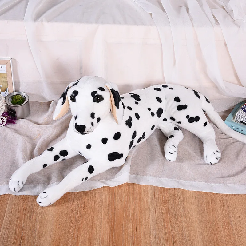 large 85cm prone dog simulation dalmatian plush toy soft doll hug pillow Christmas gift w1080