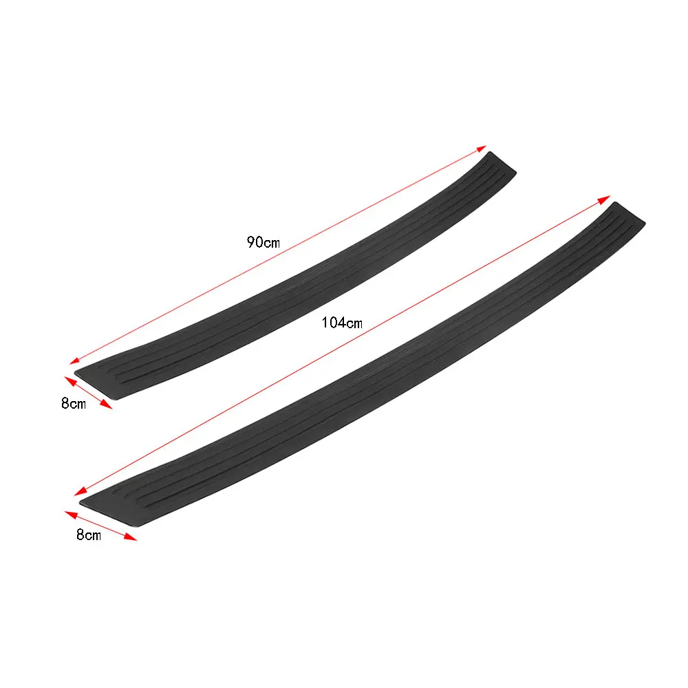 

Car Styling Black Rubber Rear Guard Bumper Protector Trim Cover Sticker for CITROEN SEDAN DS3 DS5 DS6 C3 C4 C5 C6 C8