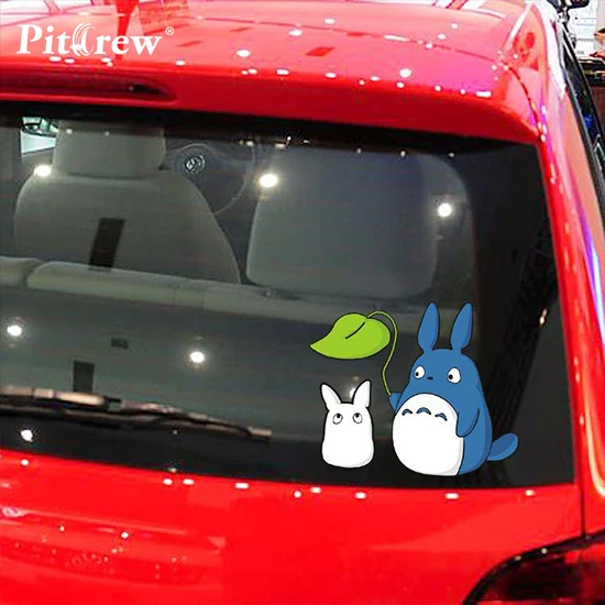 

1PC High Quality Funny 19*15CM My Neighbor Totoro Car Stickers for Car Door Body and Motorcycle Accessories Animals Vinyl Decals
