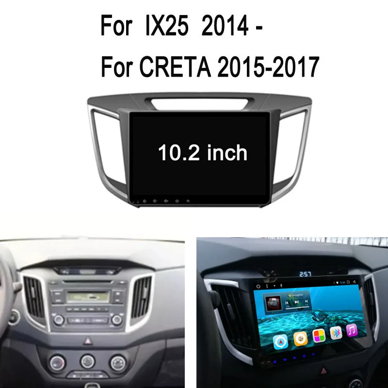 Четырехъядерный 10 1 &quotAndroid для Hyundai IX25 / CRETA автомобильный Радио DVD навигационный