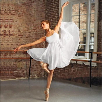 Women dress lyrical dress ballerina ballet dress chiffon dance dress camisole empire seam dress cotton long dance skirt tutu dress galvanni dress