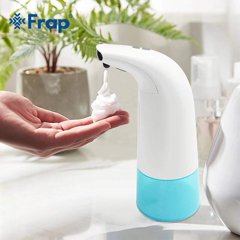 FRAP 280ml Infrared Sensing Automatic Portable Foam Soap Dispenser For Bathroom Kitchen Balcony No Noise Low Power Dispenser