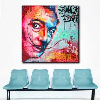 

Large Size Pop Art Painting Salvador Dali 2 Canvas Art Poster Prints Painting For Living Room and Bedroom Decoration Unframed