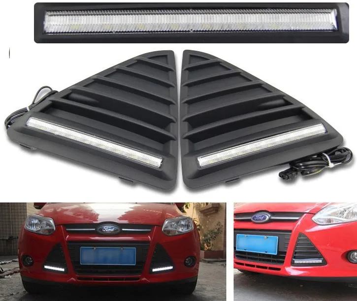 

LED Daytime Running Light For Ford 2012 Focus DRL Fog Lights Modification of The Light Guide Bar For Ford 2012 Focus