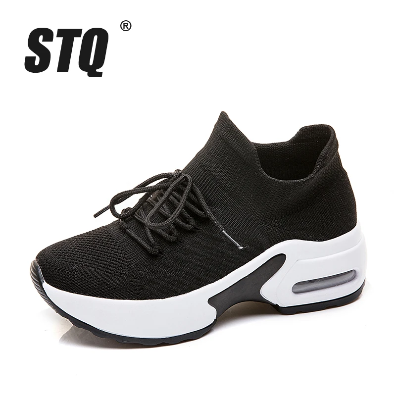 STQ/2019 весенние женские кроссовки на плоской подошве увеличивающие рост chaussures femme