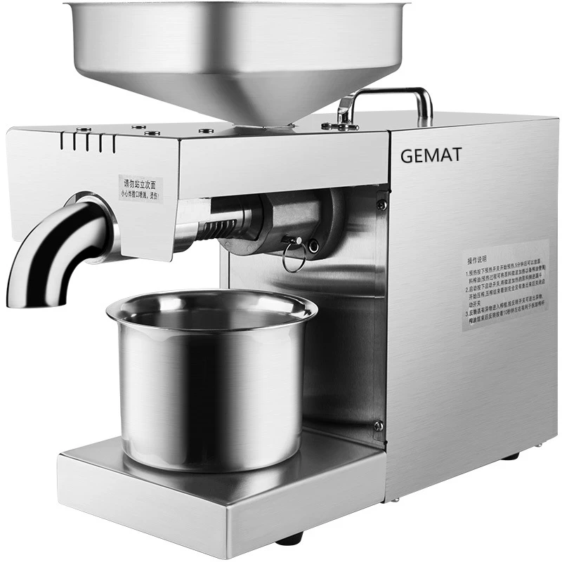 

220V/110V oil press machine Peanuts olive oil press machine high oil extractor rate almond oil extraction machine