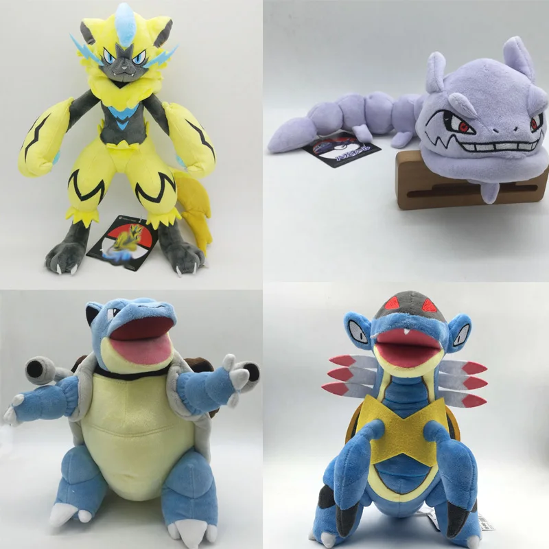 30 см мультфильм Покемон Zeraora Armaldo Steelix Blastoise Плюшевая Кукла Аниме кукла игрушка