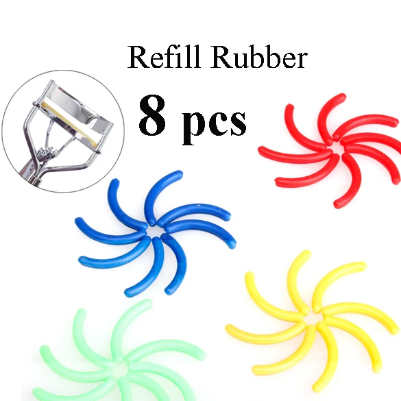 

Make Up 8x Replacement Eyelash Curler Refill Rubber Pads Plastic Beauty Tool