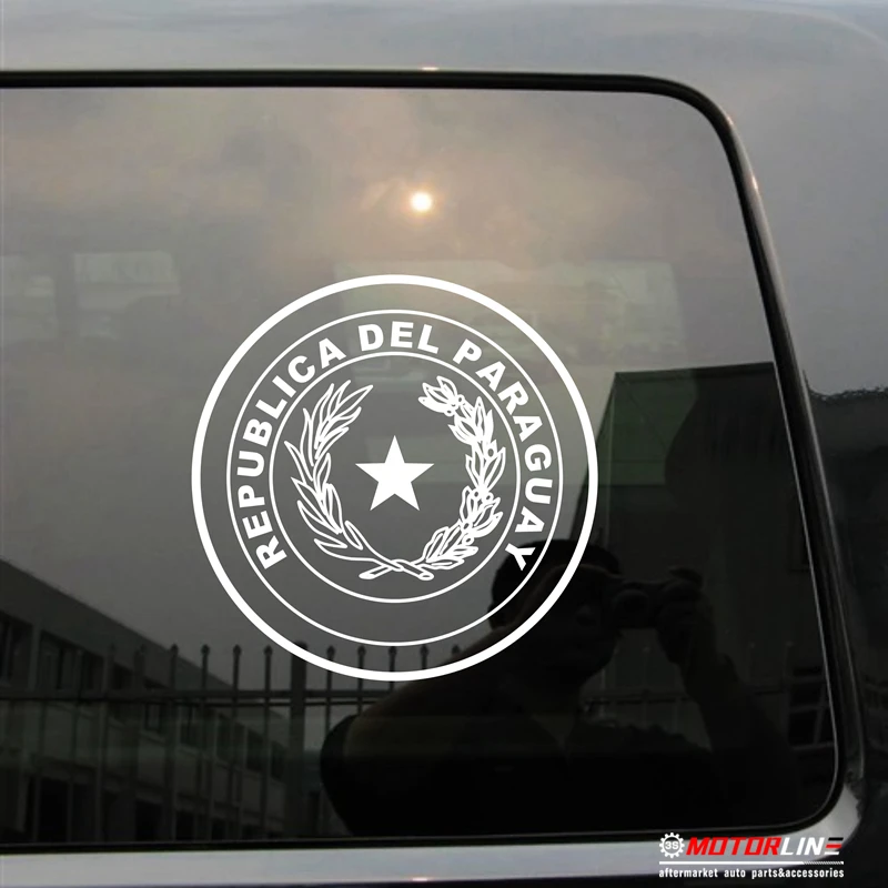 

Coat of arms of Paraguay Decal Sticker Car Vinyl pick size color no bkgrd