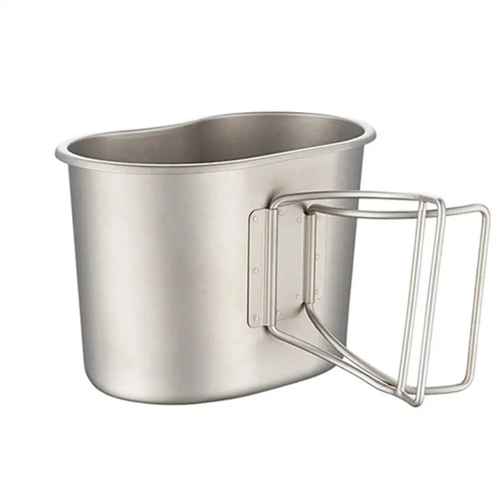 Keith 700 ml de titanio militar de la caja de almuerzo de cantina taza con tapa