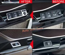 Per Guida A sinistra 2 PZ ABS Front Door Window Bracciolo Interruttore Pulsanti Copertura Trim Per Toyota C-HR CHR 2016 2017