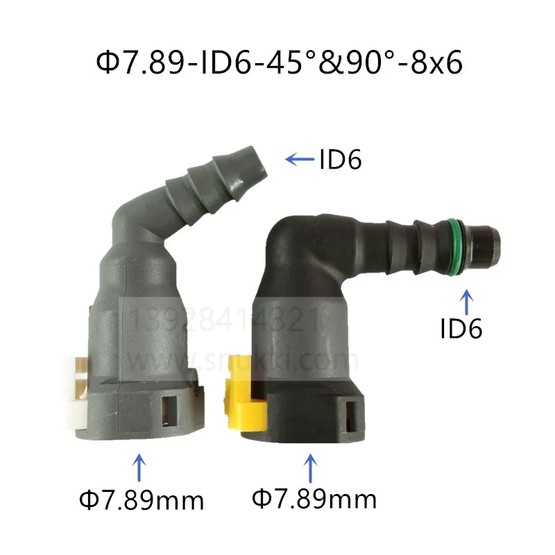 Raccords Rapides Essence 7.89 ID6 – Kit 2 Pièces, Droit + Mâle, Pour Voiture, Moto, Scooter
