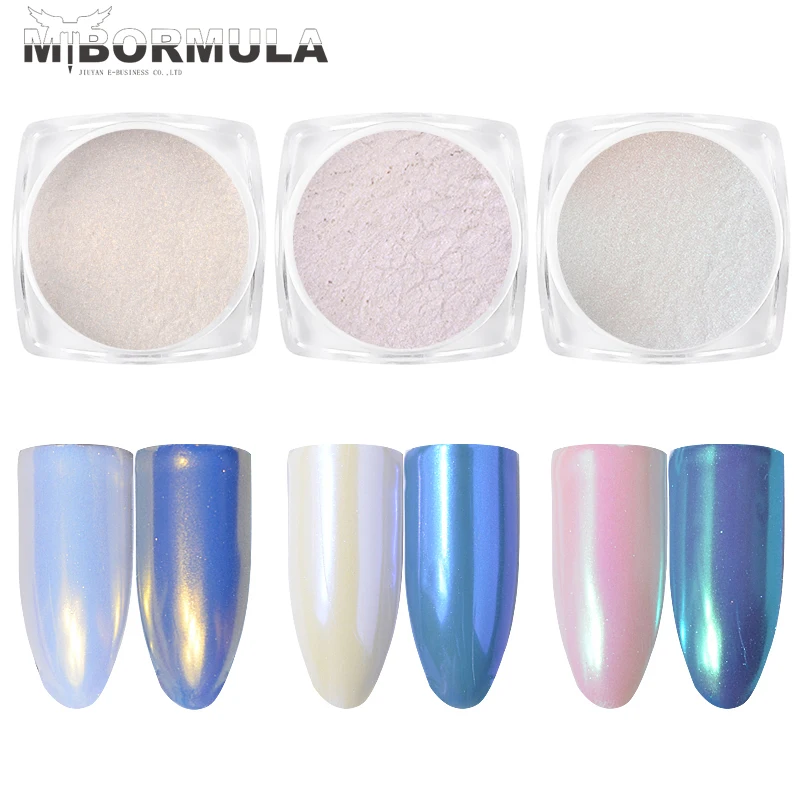 

MYBORMULA 1 pcs Nail Glitter Powder dust flakes mirror effect Nail Art Pigment Decoration diy charm shimmer decor designs